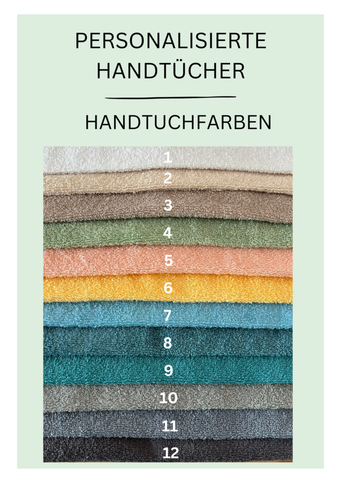 Handtuchfarben 1-12