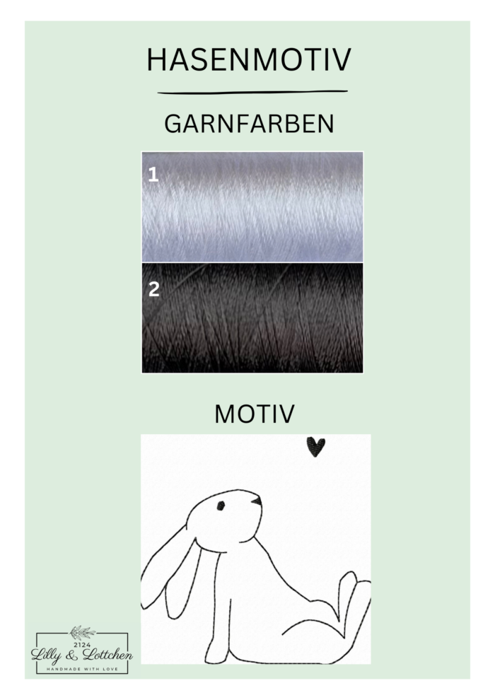 Garnfarben und Motiv