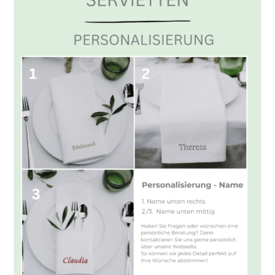 Personalisierungsmöglichkeiten
