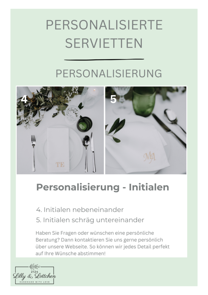 Personalisierungsmöglichkeiten
