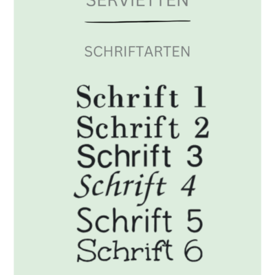 Schriftarten 1-6