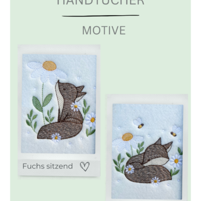 Motiv Fuchs liegend uns sitzend