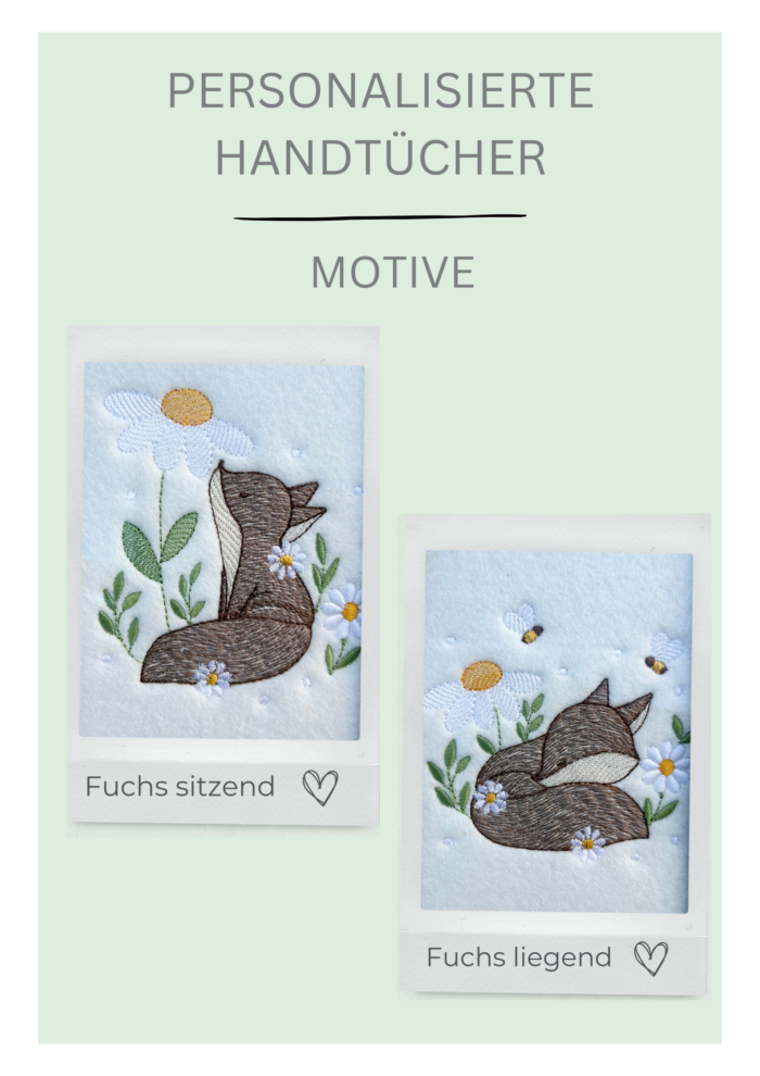 Motiv Fuchs liegend uns sitzend